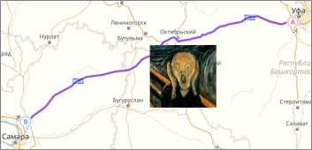 M5 Уфа - Самара на карте